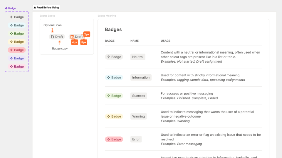 Backpack design system preview