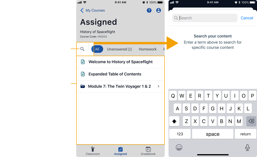 Entry point exploration - alternative placement